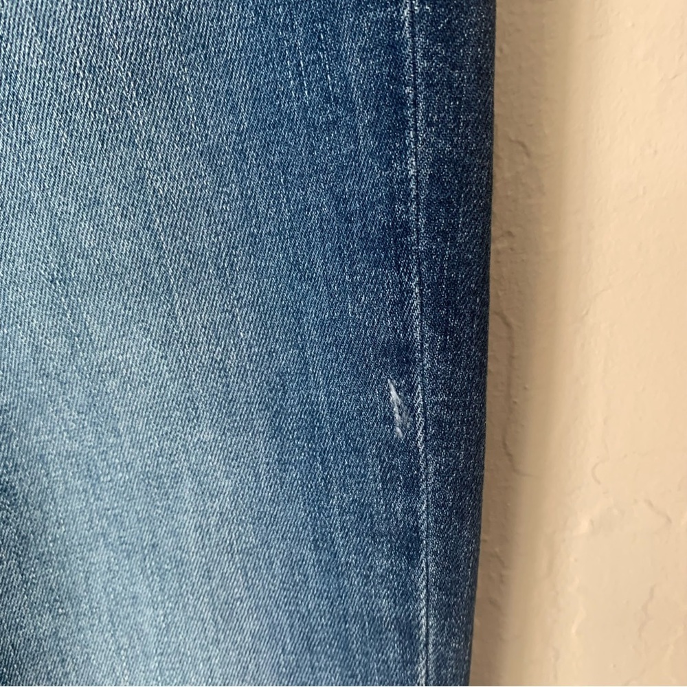 PAIGE Skyline Skinny Crop Mid-Rise Pico Jeans Raw Hem Size 27 - Picture 13 of 15